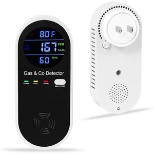 Natural Gas Detector & Carbon Monoxide Detector, 4-in-1 Carbon Monoxide Alarm